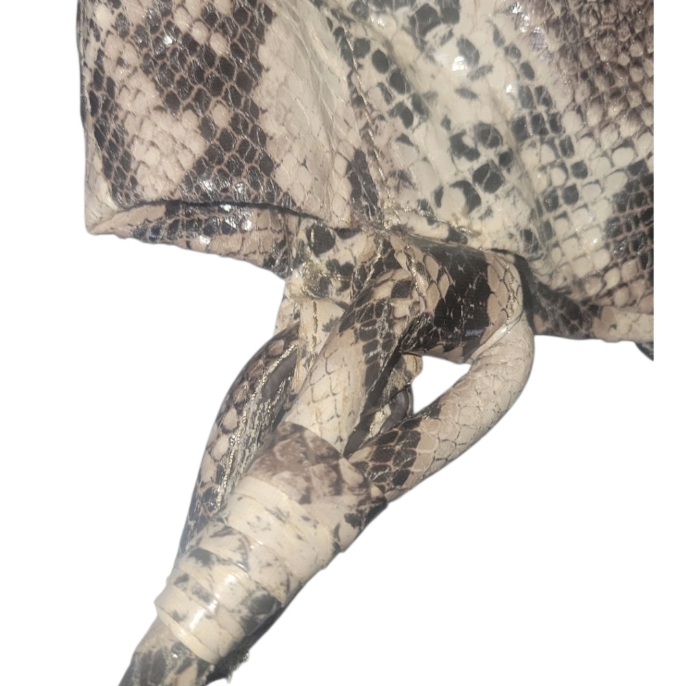 Chaps Est 1978 Vintage Elegant Snakeskin Patterned Ralph Lauren Women's Bag - Picture 13 of 13